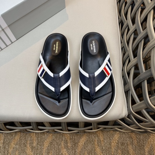 Replica Thom Browne Slippers For Men #1084772 $64.00 USD for Wholesale