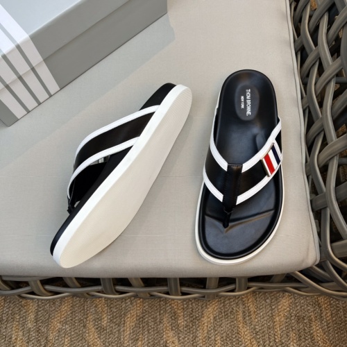 Replica Thom Browne Slippers For Men #1084773 $64.00 USD for Wholesale