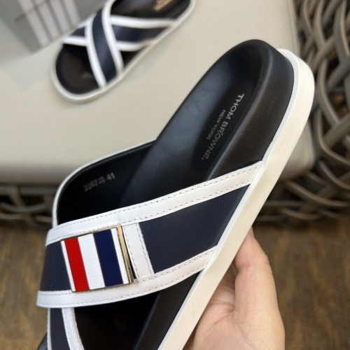 Replica Thom Browne Slippers For Men #1084778 $64.00 USD for Wholesale