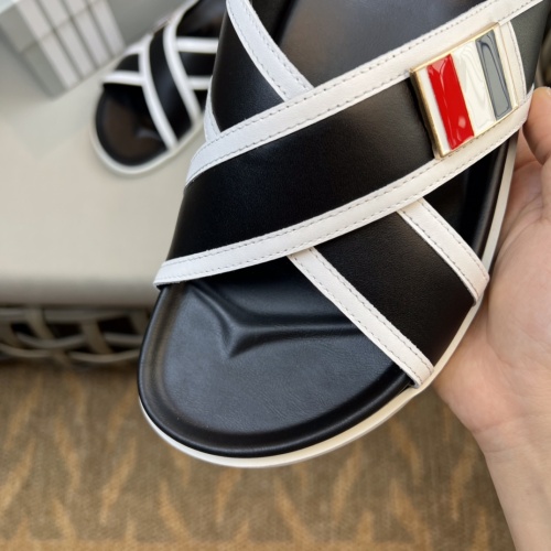 Replica Thom Browne Slippers For Men #1084779 $64.00 USD for Wholesale