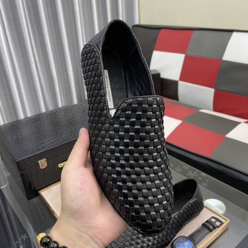 Replica Bottega Veneta BV Leather Shoes For Men #1085010 $82.00 USD for Wholesale
