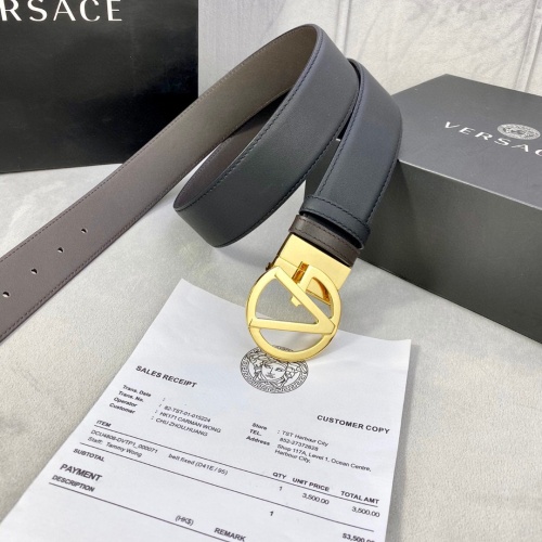 Replica Versace AAA Quality Belts For Men #1085385 $68.00 USD for Wholesale