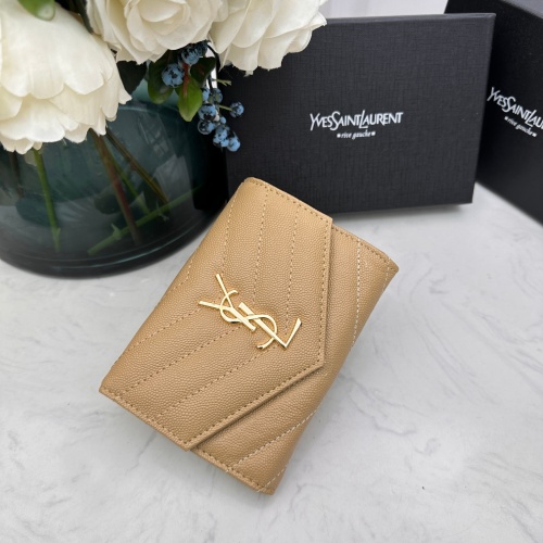 Replica Yves Saint Laurent AAA Quality Wallets For Women #1087910 $42.00 USD for Wholesale