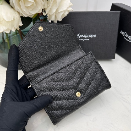Replica Yves Saint Laurent AAA Quality Wallets For Women #1087912 $42.00 USD for Wholesale