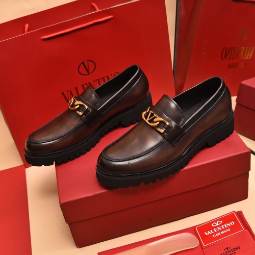 Replica Valentino Leather Shoes For Men #1091140, $100.00 USD, [ITEM#1091140], Replica Valentino Leather Shoes outlet from China