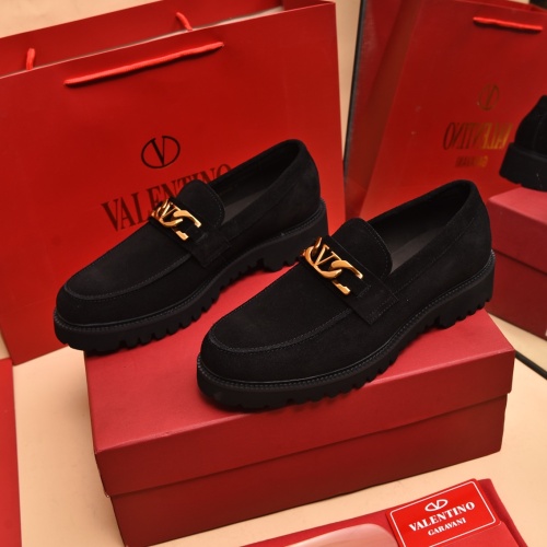 Replica Valentino Leather Shoes For Men #1091144, $100.00 USD, [ITEM#1091144], Replica Valentino Leather Shoes outlet from China