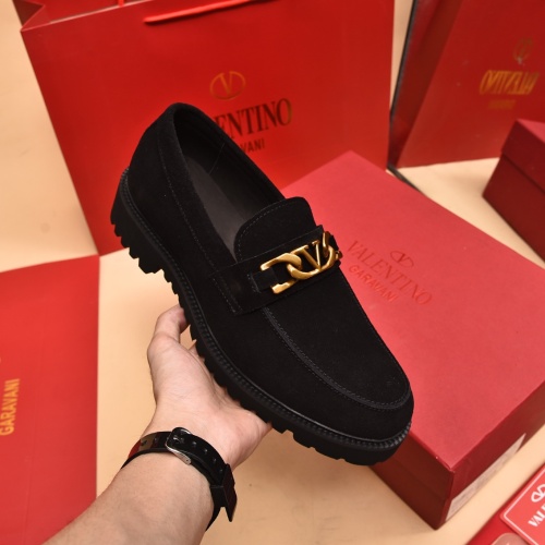 Replica Valentino Leather Shoes For Men #1091144 $100.00 USD for Wholesale