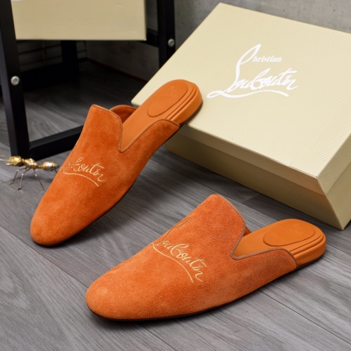 Replica Christian Louboutin CL Slippers For Men #1093672, $76.00 USD, [ITEM#1093672], Replica Christian Louboutin CL Slippers outlet from China
