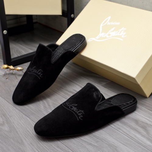 Replica Christian Louboutin CL Slippers For Men #1093674, $76.00 USD, [ITEM#1093674], Replica Christian Louboutin CL Slippers outlet from China