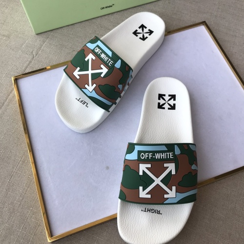 Replica Off-White Slippers For Men #1094175 $42.00 USD for Wholesale