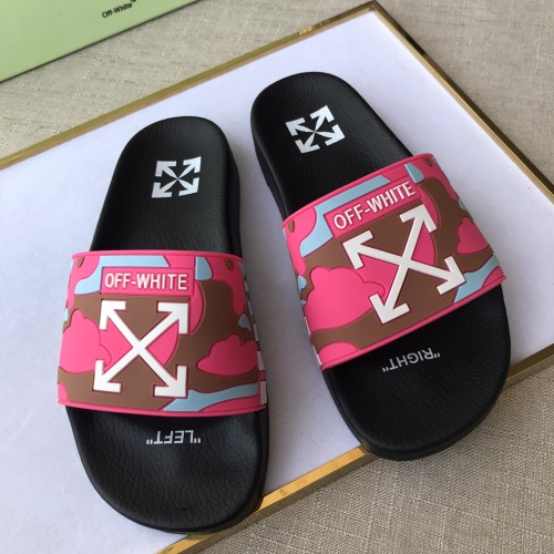Replica Off-White Slippers For Men #1094181 $42.00 USD for Wholesale