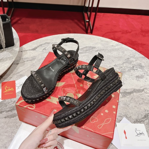 Replica Christian Louboutin Sandal For Women #1096960, $96.00 USD, [ITEM#1096960], Replica Christian Louboutin Sandal outlet from China
