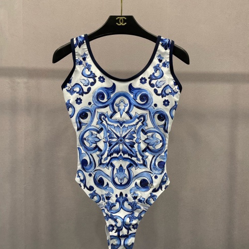 Replica Dolce & Gabbana Bathing Suits Sleeveless For Women #1097963 $52.00 USD for Wholesale