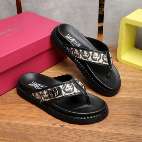 Replica Salvatore Ferragamo Slippers For Men #1098041 $68.00 USD for Wholesale