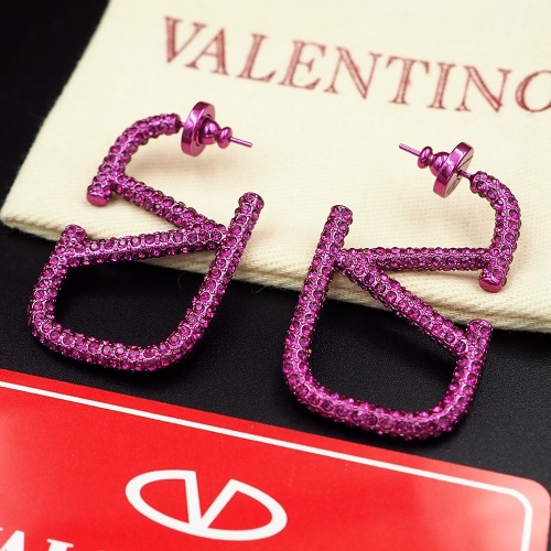 Replica Valentino Earrings For Women #1098410 $32.00 USD for Wholesale