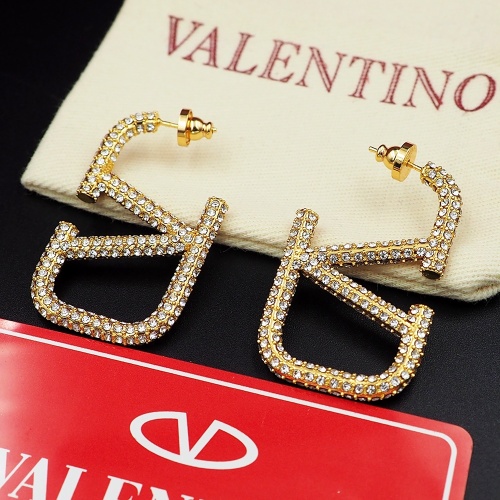 Replica Valentino Earrings For Women #1098412 $32.00 USD for Wholesale