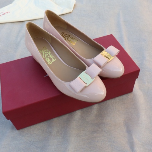 Replica Salvatore Ferragamo Flat Shoes For Women #1099041 $96.00 USD for Wholesale