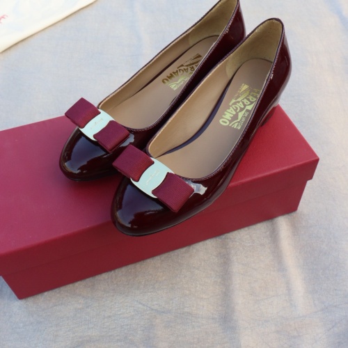Replica Salvatore Ferragamo Flat Shoes For Women #1099047 $96.00 USD for Wholesale