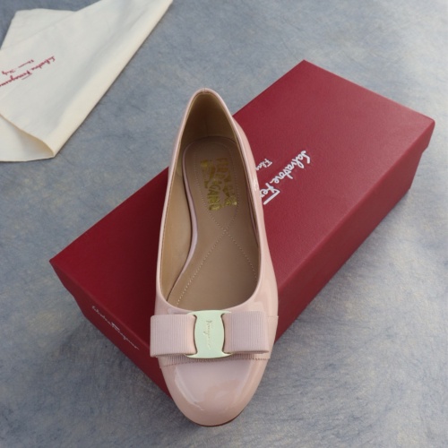 Replica Salvatore Ferragamo Flat Shoes For Women #1099071 $96.00 USD for Wholesale