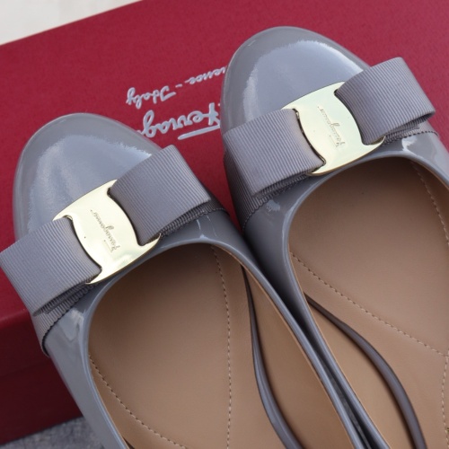 Replica Salvatore Ferragamo Flat Shoes For Women #1099074 $96.00 USD for Wholesale