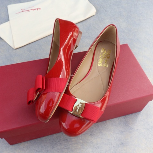 Replica Salvatore Ferragamo Flat Shoes For Women #1099076, $96.00 USD, [ITEM#1099076], Replica Salvatore Ferragamo Flat Shoes outlet from China