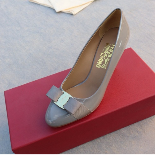 Replica Salvatore Ferragamo High-Heeled Shoes For Women #1099093 $96.00 USD for Wholesale