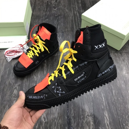 Replica Off-White High Tops Shoes For Men #1099175, $105.00 USD, [ITEM#1099175], Replica Off-White High Tops Shoes outlet from China