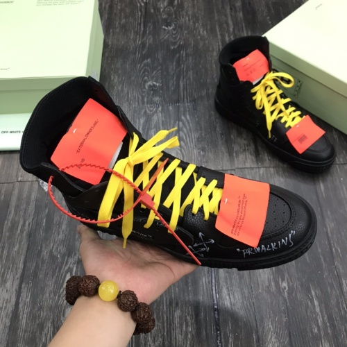 Replica Off-White High Tops Shoes For Men #1099175 $105.00 USD for Wholesale