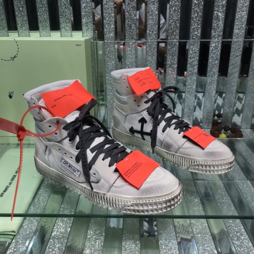 Replica Off-White High Tops Shoes For Women #1099186 $105.00 USD for Wholesale