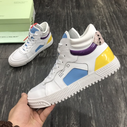 Replica Off-White High Tops Shoes For Men #1099216, $102.00 USD, [ITEM#1099216], Replica Off-White High Tops Shoes outlet from China