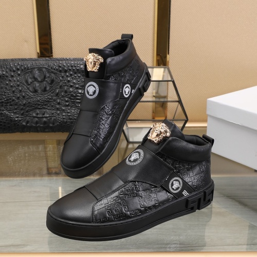Replica Versace High Tops Shoes For Men #1099958, $92.00 USD, [ITEM#1099958], Replica Versace High Tops Shoes outlet from China