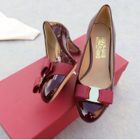 $96.00 USD Salvatore Ferragamo High-Heeled Shoes For Women #1099087