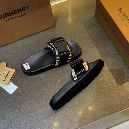 Replica Burberry Slippers For Men #1102024 $72.00 USD for Wholesale