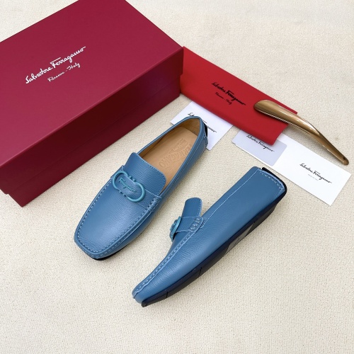 Salvatore Ferragamo Leather Shoes For Men #1104241