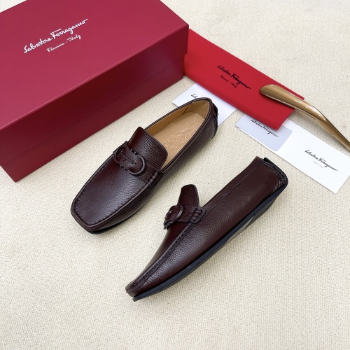 Replica Salvatore Ferragamo Leather Shoes For Men #1104242, $112.00 USD, [ITEM#1104242], Replica Salvatore Ferragamo Leather Shoes outlet from China