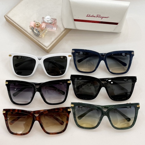 Replica Salvatore Ferragamo AAA Quality Sunglasses #1105015 $60.00 USD for Wholesale