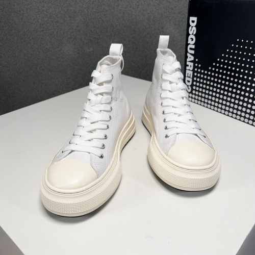 Replica Dsquared High Tops Shoes For Men #1107509 $100.00 USD for Wholesale