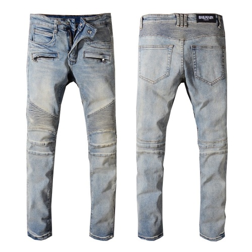 Replica Balmain Jeans For Men #1108000, $68.00 USD, [ITEM#1108000], Replica Balmain Jeans outlet from China