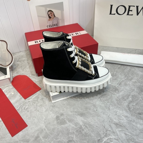Replica Roger Vivier High Tops Shoes For Women #1108684 $118.00 USD for Wholesale