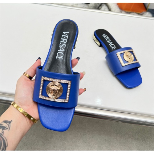 Replica Versace Slippers For Women #1109768 $82.00 USD for Wholesale