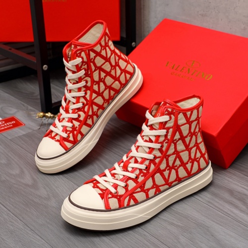 Replica Valentino High Tops Shoes For Men #1110283, $85.00 USD, [ITEM#1110283], Replica Valentino High Tops Shoes outlet from China