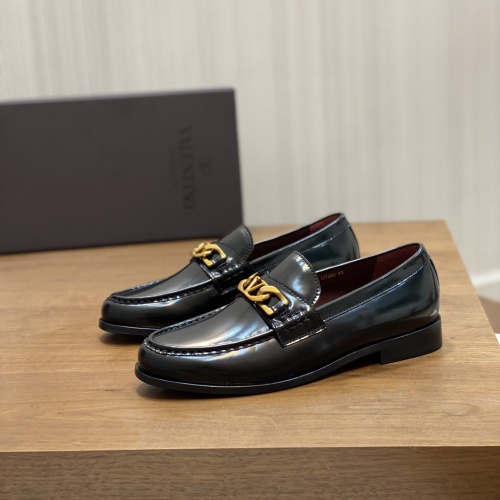 Replica Valentino Leather Shoes For Men #1110447 $165.00 USD for Wholesale