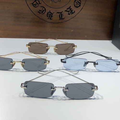 Replica Chrome Hearts AAA Quality Sunglasses #1110613 $56.00 USD for Wholesale