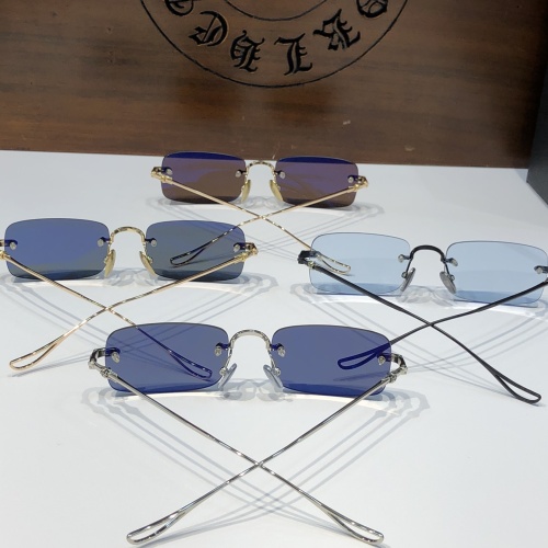 Replica Chrome Hearts AAA Quality Sunglasses #1110613 $56.00 USD for Wholesale