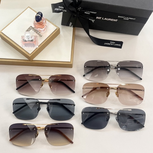 Replica Yves Saint Laurent YSL AAA Quality Sunglasses #1111306 $60.00 USD for Wholesale