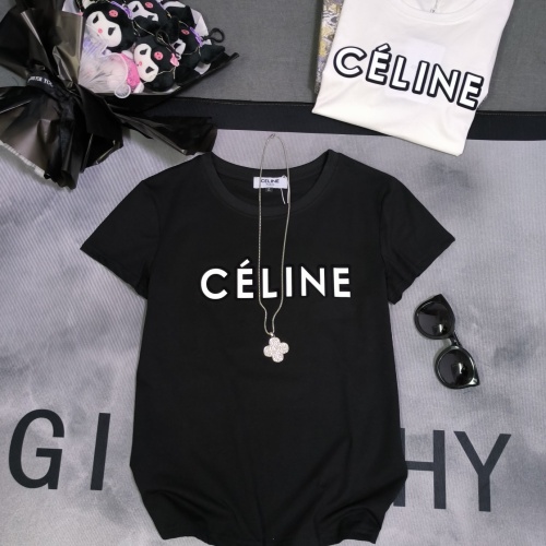 Replica Celine T-Shirts Short Sleeved For Women #1113299, $29.00 USD, [ITEM#1113299], Replica Celine T-Shirts outlet from China