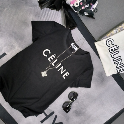 Replica Celine T-Shirts Short Sleeved For Women #1113299 $29.00 USD for Wholesale