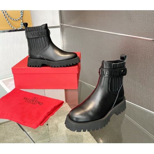 Replica Valentino Boots For Women #1114112 $102.00 USD for Wholesale