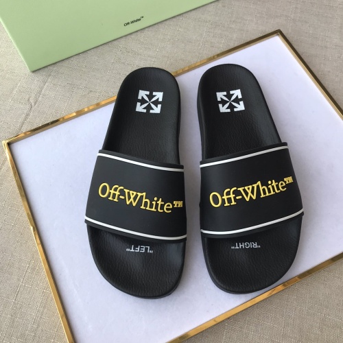 Replica Off-White Slippers For Men #1117126, $42.00 USD, [ITEM#1117126], Replica Off-White Slippers outlet from China