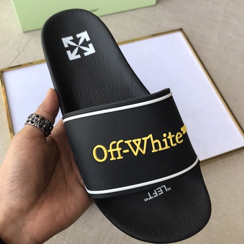 Replica Off-White Slippers For Men #1117126 $42.00 USD for Wholesale